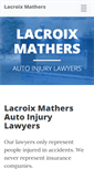 Mobile Screenshot of lacroixmathers.com