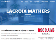 Tablet Screenshot of lacroixmathers.com